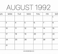 Image result for August 1992