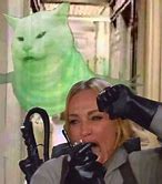 Image result for White Cat Meme Monkey Hands