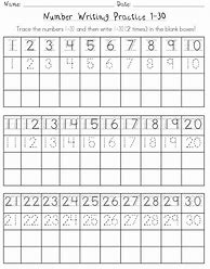 Image result for Number Writing Pages
