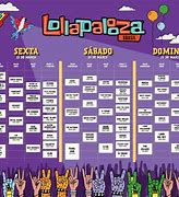 Image result for Lollapalloza 2018 Line Up Brasil