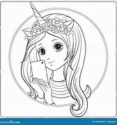 Image result for Girl with Unicorn Horn