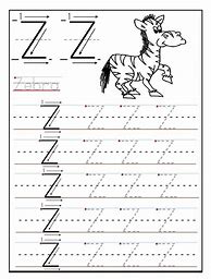 Image result for Preschool Worksheets Alphabet Letter Z
