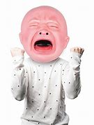 Image result for Crying Baby with Mohawk Mask