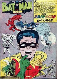 Image result for Rainbow Batman Comic Book