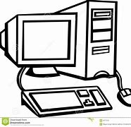 Image result for Computer Clip Art Black and White
