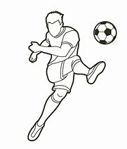 Image result for Outline of Football Player