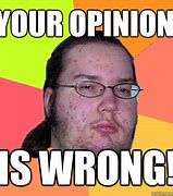 Image result for Wrong Opinion Meme