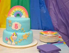 Image result for Rainbow Unicorn Birthday
