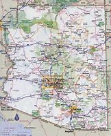 Image result for Free Printable Arizona City Map