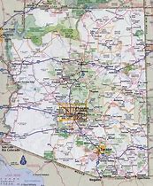 Image result for arizona cities map