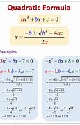 Image result for Quadratic Equation Formula