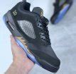 Image result for Air Jordan 5 Gold Back Sneakers