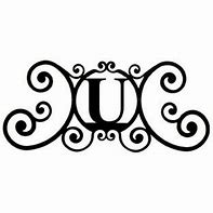 Image result for Wrought Iron Letter U
