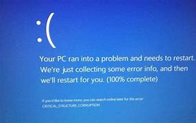Image result for Microsoft Blue Screen Critical Error