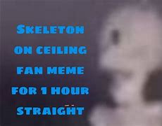 Image result for Skeleton On Ceiling Fan Meme