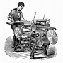Image result for Antique Printing Press Clip Art