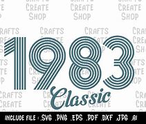 Image result for 1983 Year SVG