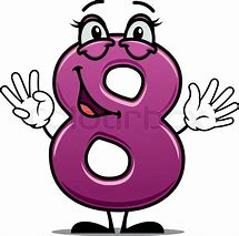 Image result for Cartoon Picture Showing Number From 8