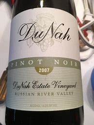Image result for DuNah Pinot Noir DuNah Estate