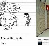 Image result for Top Ten Anime Betrayals Meme