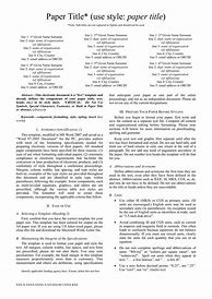 Image result for IEEE Paper Format