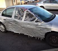Image result for Pics of Cars Duct Taped