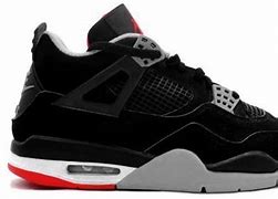 Image result for Air Jordan 4 Black and Red