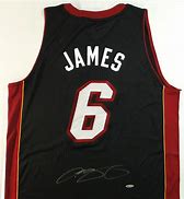 Image result for LeBron James Miami Jersey