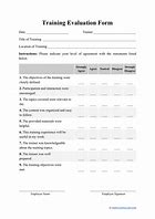Image result for Staff Training Evaluation Form