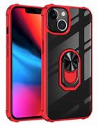 Image result for Black Clear Phone Case with Red iPhone 13