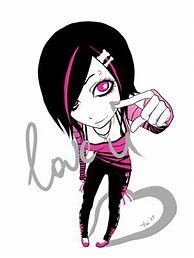 Image result for Emo Girl Notes Drawing