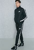 Image result for Black and White Nike Tracksuit