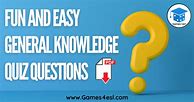 Image result for Simple General Knowledge Quiz