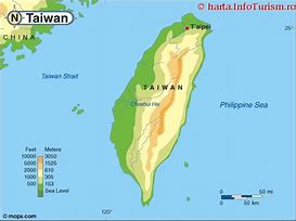 Image result for Peta Negara Taiwan