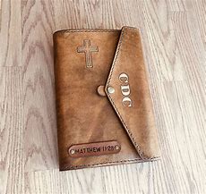 Image result for Custom Made Leather Bible Covers