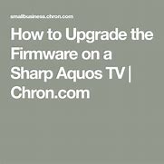 Image result for Sharp AQUOS TV Software Update