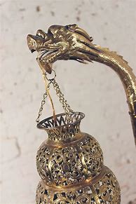 Image result for Antique Bronze Dragon Lamp