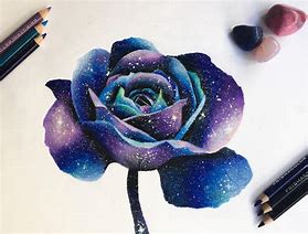 Image result for Galaxy Rose Drawing