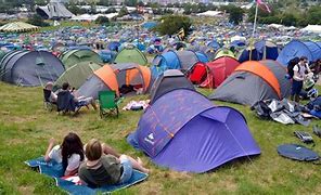 Image result for Glastonbury Festival Camping