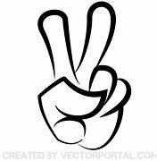 Image result for Victory Sign Silhouette