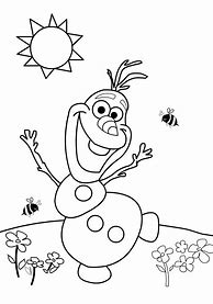 Image result for Cute Olaf Coloring Pages