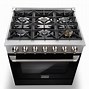 Image result for 36 Inch Gas Range Black Stainless