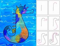 Image result for Seahorse Drawing for Kids