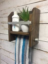 Image result for DIY Wood Towel Rack
