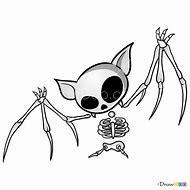 Image result for Bat Skeleton Drawing