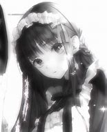 Image result for Black and White Anime Girl PFP Discord