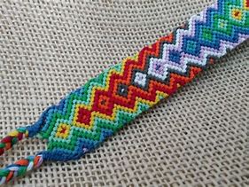 Image result for Thread Bracelet Pattern Cross