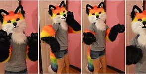 Image result for Rainbow Fox Outift