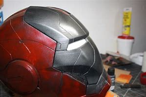 Image result for Mark 5 Iron Man Helmet Reaction