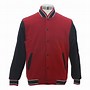 Image result for Black and White Hoodie Fleece Varsity Jacket